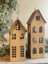 Metalen Huis Roest Bruin Medium