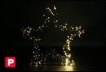 Kerstster LED Sparkle Zwart