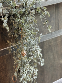 Girlande aus Seide mit Schnee und Tannenzapfen -PTMD-