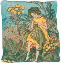 Gobelin Kussen Flower Fairy Boerenwormkruid