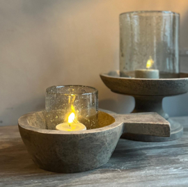Houten Bak Dharma met Handvat