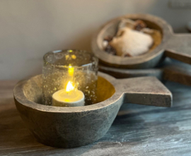 Houten Bak Dharma met Handvat