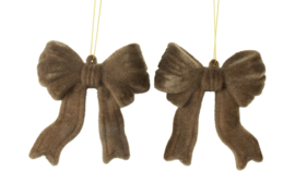 Strik Hanger Velvet Bruin Small (2 stuks)