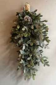 Weihnachtsgirlande Seide Grün 70 cm
