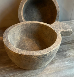 Houten Bak Fitri met Handvat