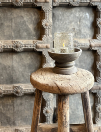 Alter Runder Holzhocker