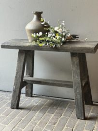 Oud Houten Bankje 61 cm