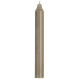 Tischkerze Leinen Grau 18cm