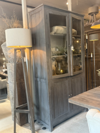 Vitrinekast 4-Deurs -Ashwood-