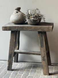 Oud Houten Bankje 46 cm