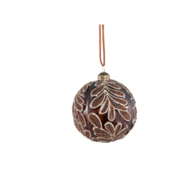 Kerstornament Bruin Blad -PTMD-