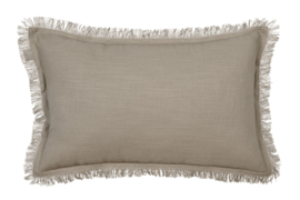Kussen Amsterdam Fringes Light Stone 30x50 cm