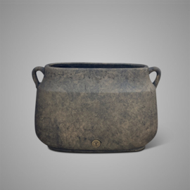 # Krug Oval mit Zwei Henkeln Large Majestic Brown -Brynxz Collections-
