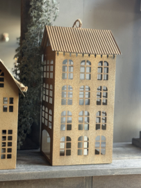 Metalen Huis Roest Bruin Extra Large