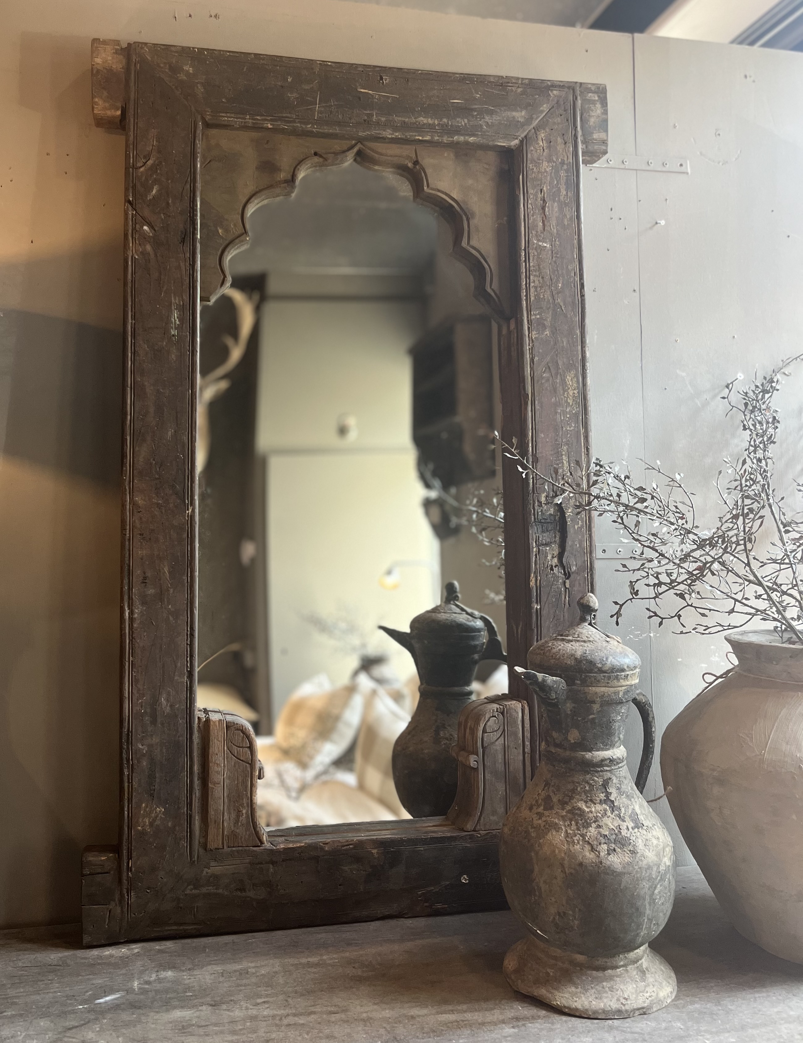 Spiegel oud hout M