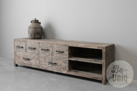 Tv dressoir 6 la | oud hout