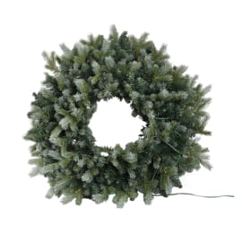 Kerstkrans met lampjes 60 cm -PTMD-