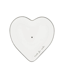 Bord Hart Wit Made for smiles -Bastion Collections-