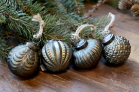 Kerstornamenten Antique Olive (12 stuks)