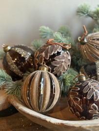 Kerstornament Bruin Blad -PTMD-