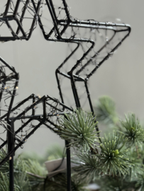 Ster op Metalen met LED lampjes Small