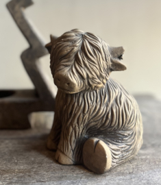 Schotse Hooglander Zittend Majestic Brown -Brynxz-