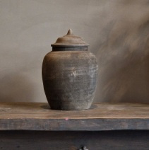 Houten Pot met Deksel Liana