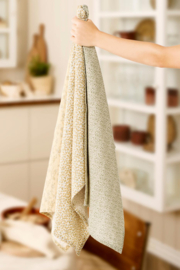 Geschirrtuch Natural Soft Gelb und Blumen