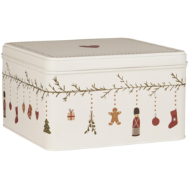 Cake tin w/garland My Nostalgic Christmas square