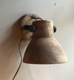 Wandleuchte Ilanio Holz