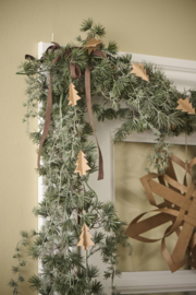 Artificial cedar garland