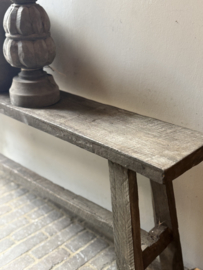 Oud Houten Bankje 121 cm