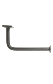 Metalen toiletrol houder zwart