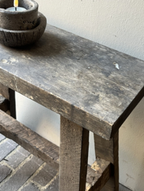 Oud Houten Bankje 46 cm