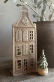 Metalen Huisje Beige Small -PTMD-