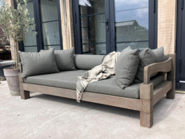 Landelijke Tuinbank/Daybed 200 cm (inclusief kussens)