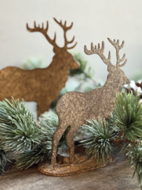 Kerzenhalter Hirsch Rost Small
