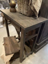 Houten Sidetable met een lade -Vintage-