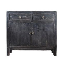 Commode 2-deurs en 2-lades ''China Black''