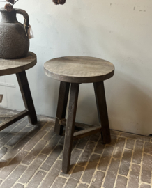 Houten Ronde Kruk 35x50 cm -Driftwood-