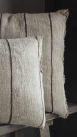 Kussen Naturel Bruin Gestreept 40x60 cm -Luksa Home Collection-