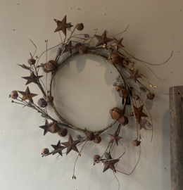 Krans Belletjes Roest Medium