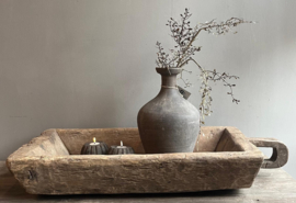 Oude Houten Bak met Handvat