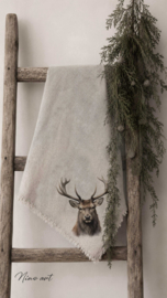 Shabby Doek Rendier 45x45 cm