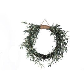 Zijde Krans Olijf 110 cm -PTMD-