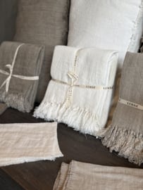 Linnen Tafelkleed Rond 190 cm Off-White -Luksa Home Collection-