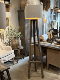 Holz-Stehlampe Java