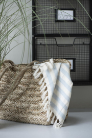 Beach bag seagrass straight sides