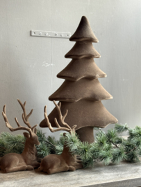 Weihnachtsbaum Samt Braun Large