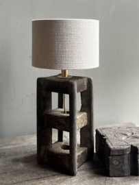 Houten Lamp Cotton Mill Vierkant -Aura Peeperkorn-